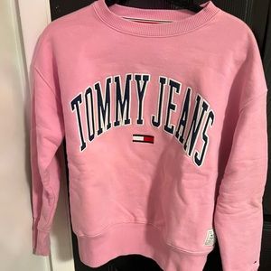 tommy hilfiger tommy jeans pink crewneck